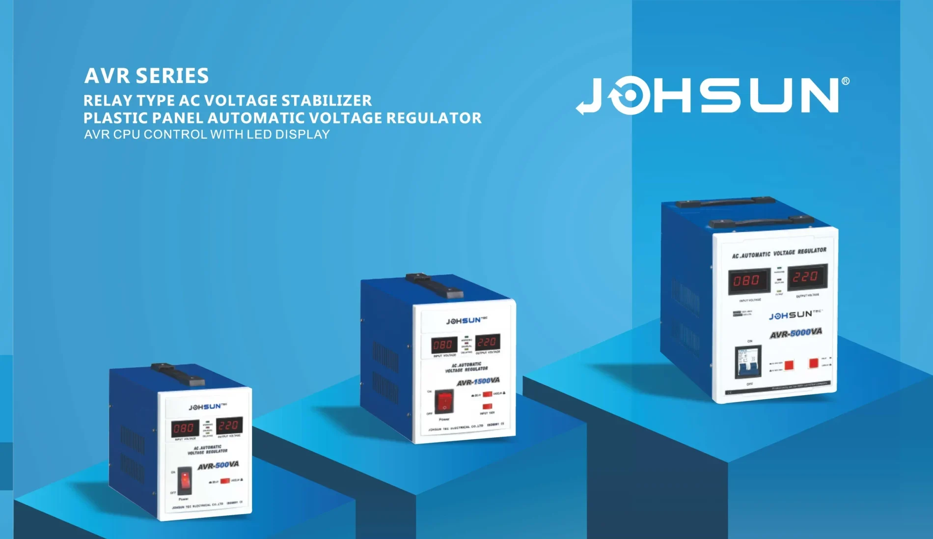 Voltage Stabilizer Series AVR-2KVA to -1500KVA - Johsun Tec