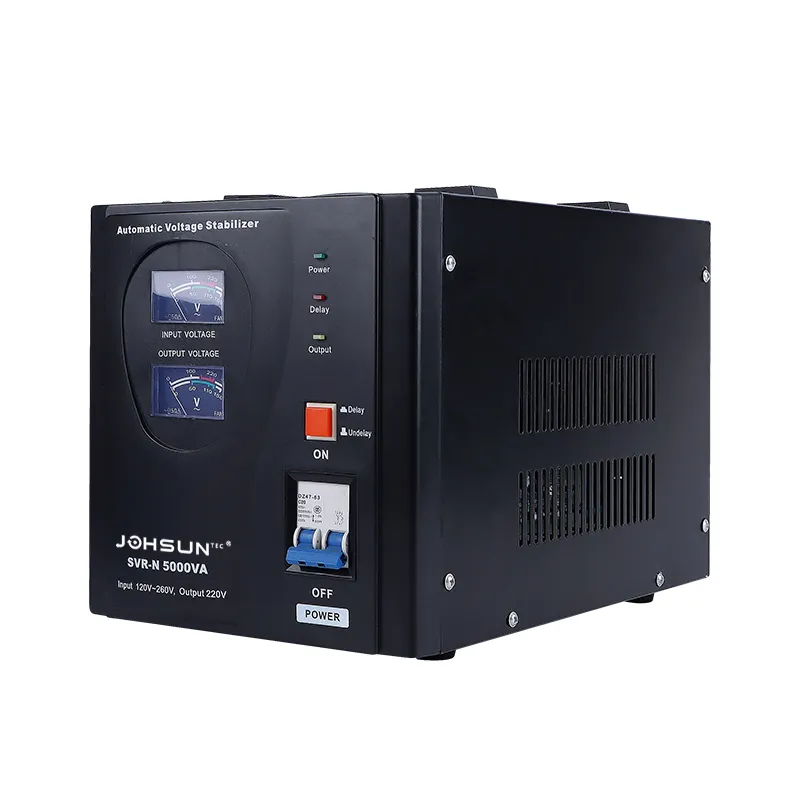 5000VA Automatic Voltage Stabilizer Single Phase Relay Type Plastic Housing SVR Series