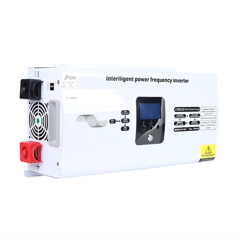 12K 3kVA Pure Sine Wave Power Frequency Wall Mounted Solar Inverter with LCD Display