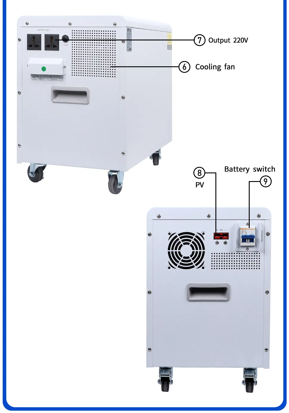 2kw 24VDC Power Frequency Lithium Battery All in One Inverter with 40A PWM Control (7)