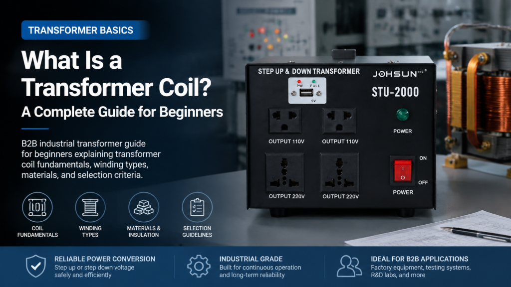 Transformer coil winding on laminated core - industrial voltage conversion guide