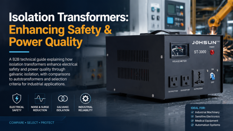 Isolation Transformers: Enhancing Safety & Power Quality