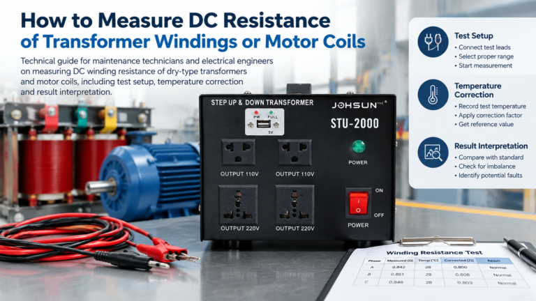How to Measure DC Resistance of Transformer Windings or Motor Coils