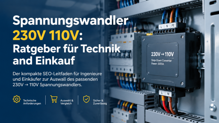 Spannungswandler 230V 110V: Ratgeber für Technik & Einkauf