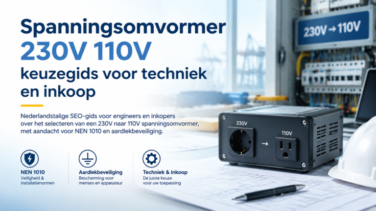 Spanningsomvormer 230V 110V: keuzegids voor techniek en inkoop