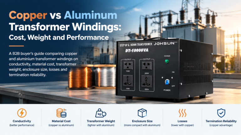 Copper vs Aluminum Transformer Windings: Cost, Weight and Performance