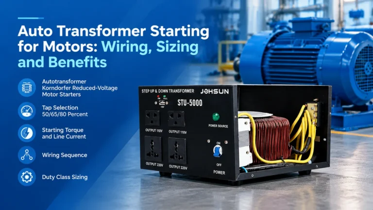 Auto Transformer Starting for Motors: Wiring, Sizing and Benefits